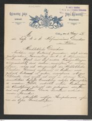 k.k. naturhistorisches Hofmuseum, Intendanzakten 1885-1896 (Hauer), Aktenzahl Z.315/1891, Seite 1